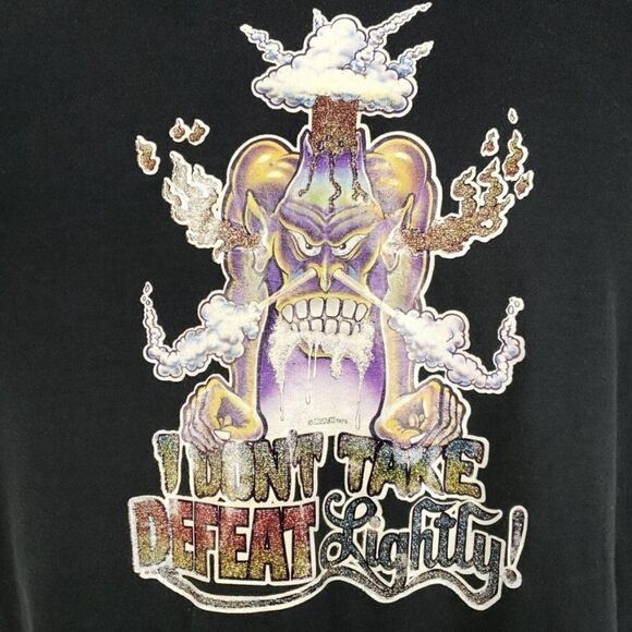 Dont Take Defeat T Shirt Vintage 80s Iron On Transfer 50/50 Made In USA Mens - Picture 2 of 7